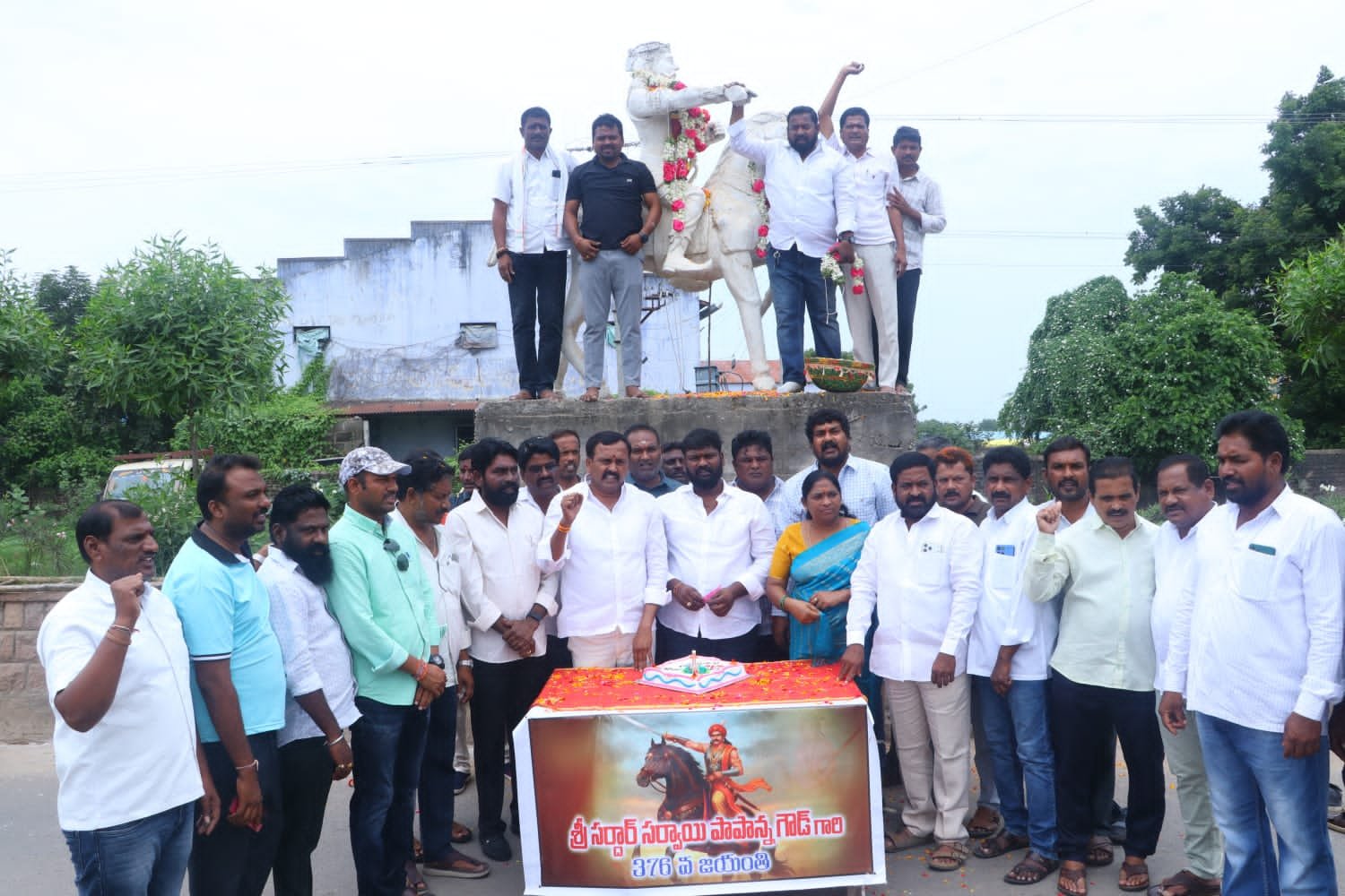 జమ్మికుంటలో ఘనంగా సర్దార్ సర్వాయి పాపన్న గౌడ్ 376వ జయంతి వేడుకలు